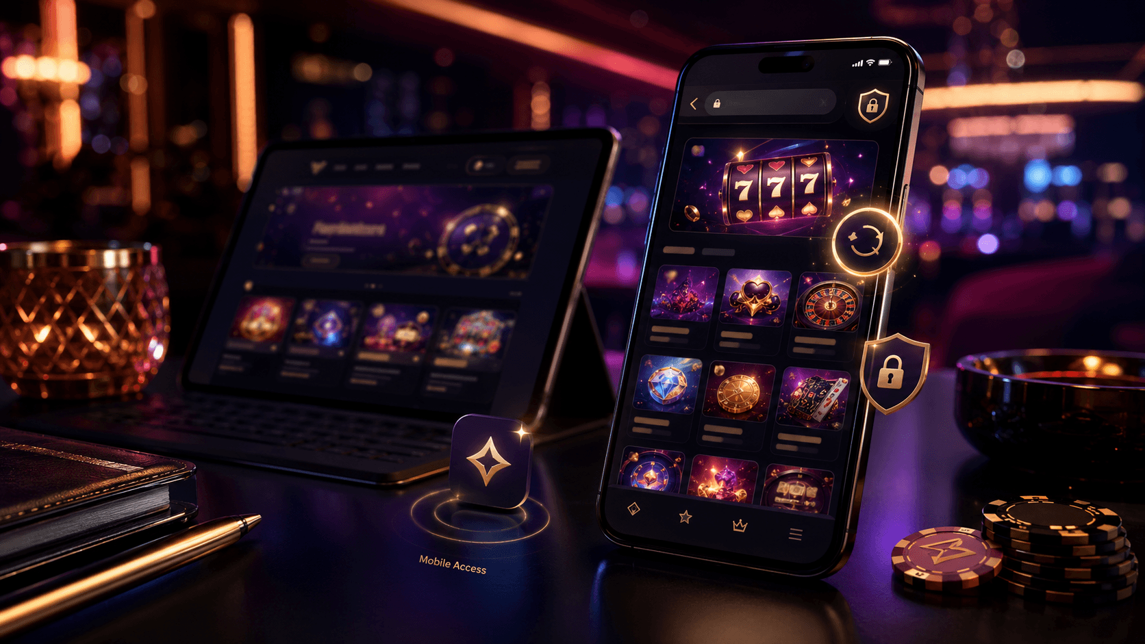 PlayLive mobile casino access through a browser on Android and iOS devices