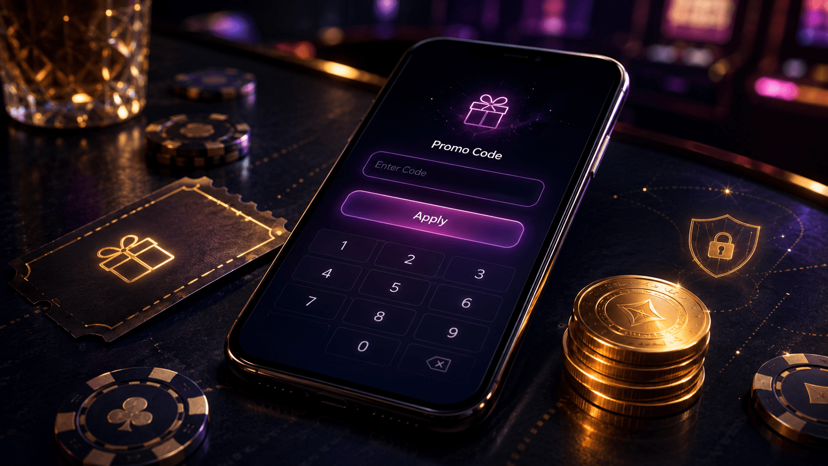 PlayLive promo code entry on a mobile casino promotion screen